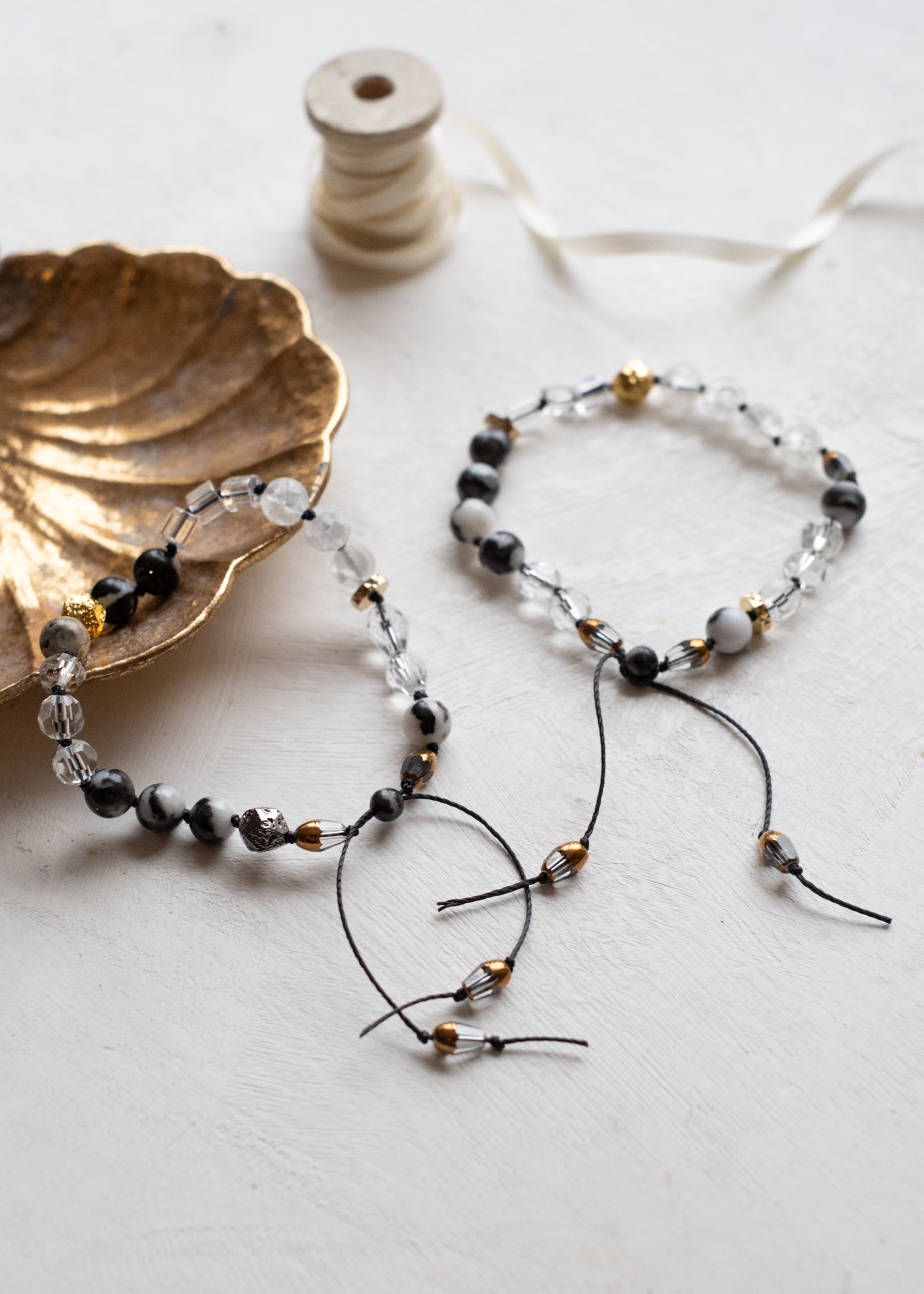 Duality Adjustable Gemstone Bracelet