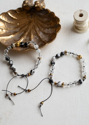 Duality Adjustable Gemstone Bracelet