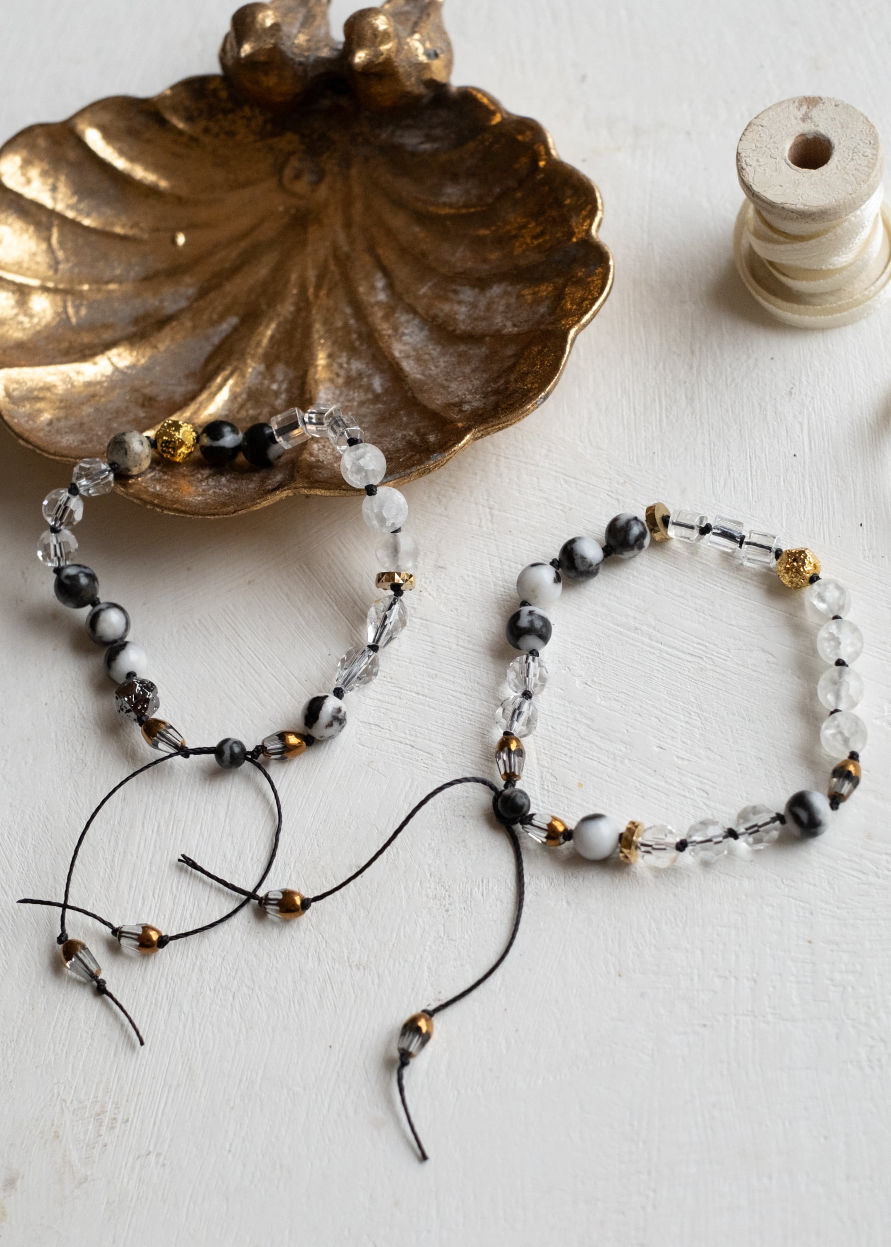 Duality Adjustable Gemstone Bracelet