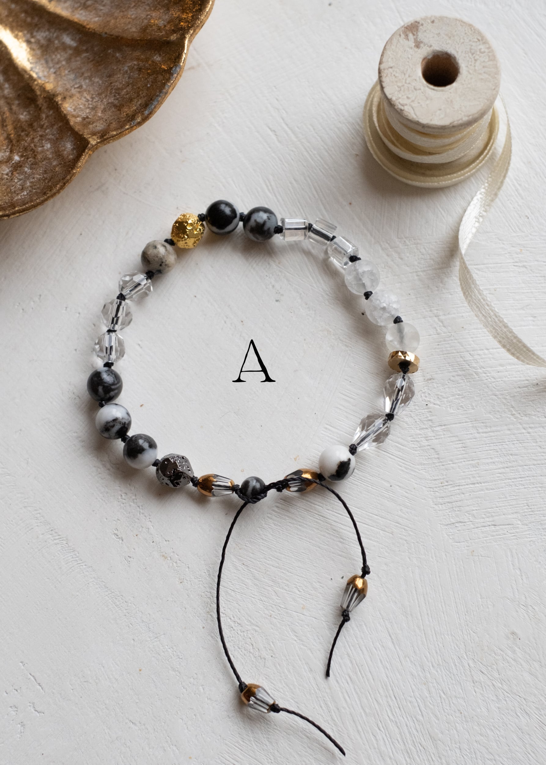 Duality Adjustable Gemstone Bracelet