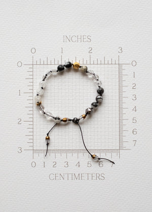 Duality Adjustable Gemstone Bracelet