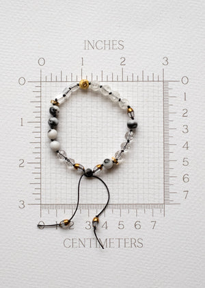 Duality Adjustable Gemstone Bracelet