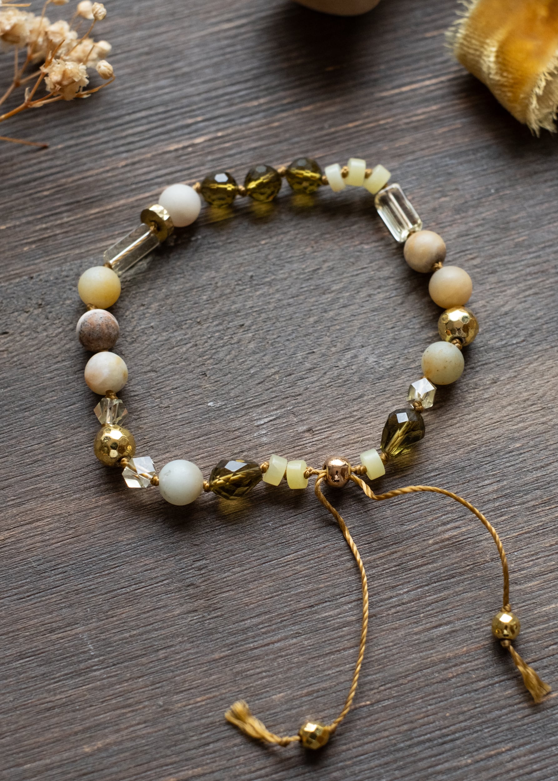 Golden Earth Adjustable Bracelet