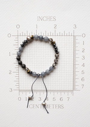 Smoky Grey Gemstone Bracelets