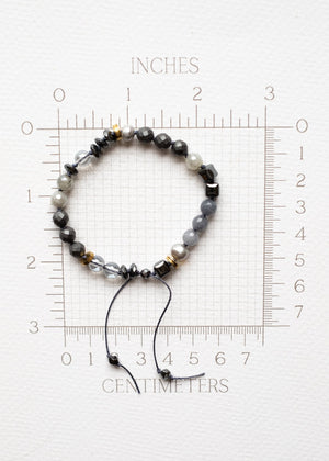 Smoky Grey Gemstone Bracelets