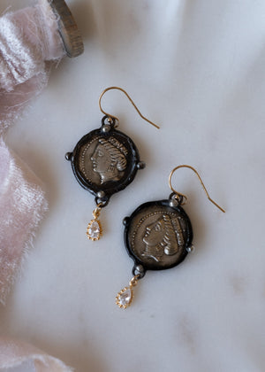 Ancient Empress Coin Earrings