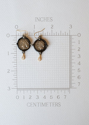 Ancient Empress Coin Earrings
