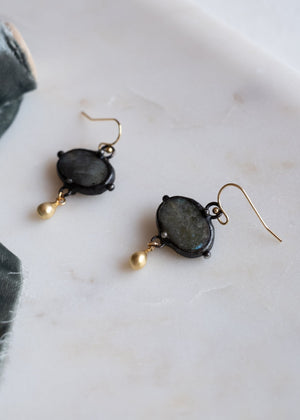 Midnight Glow Labradorite Earrings