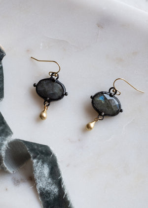 Midnight Glow Labradorite Earrings