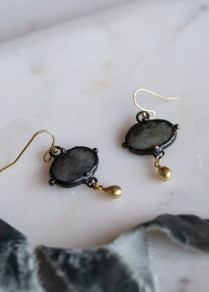 Midnight Glow Labradorite Earrings