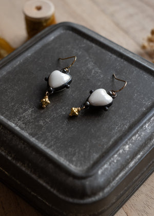 Eternal Heart Ceramic Earrings