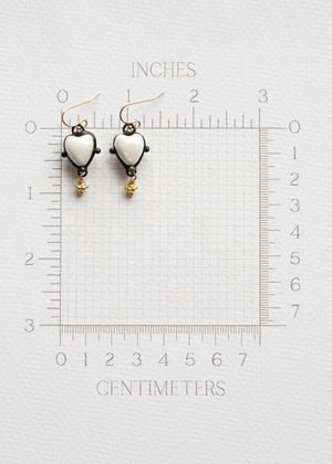 Eternal Heart Ceramic Earrings