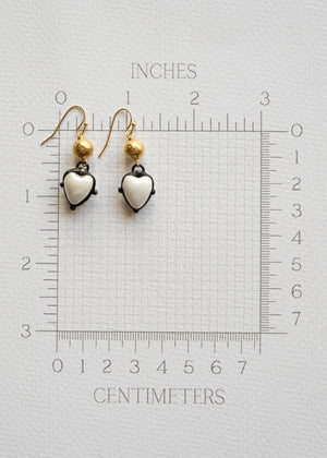 Golden Heartbeat Earrings