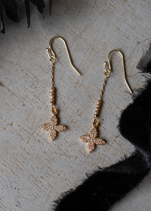 Golden Bloom Dangle Earrings