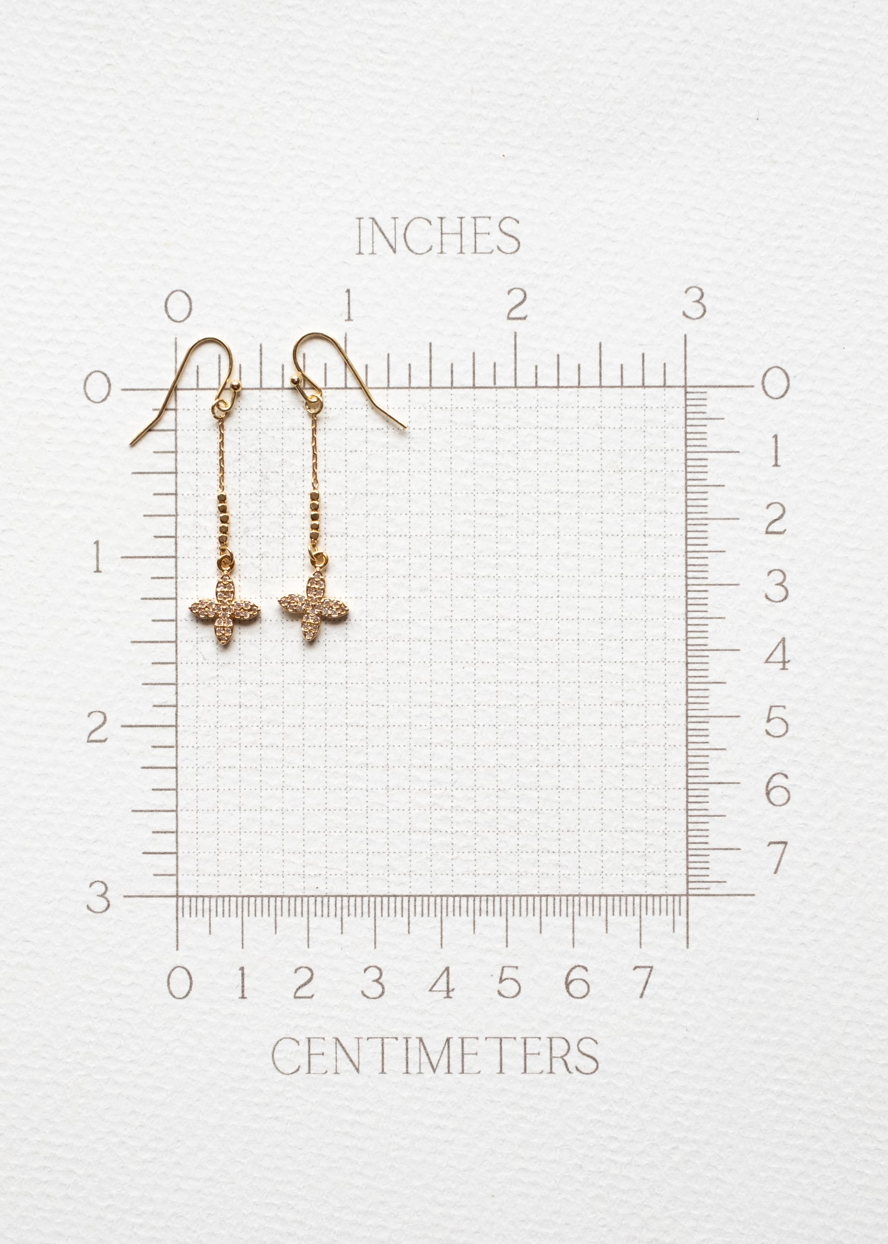 Golden Bloom Dangle Earrings