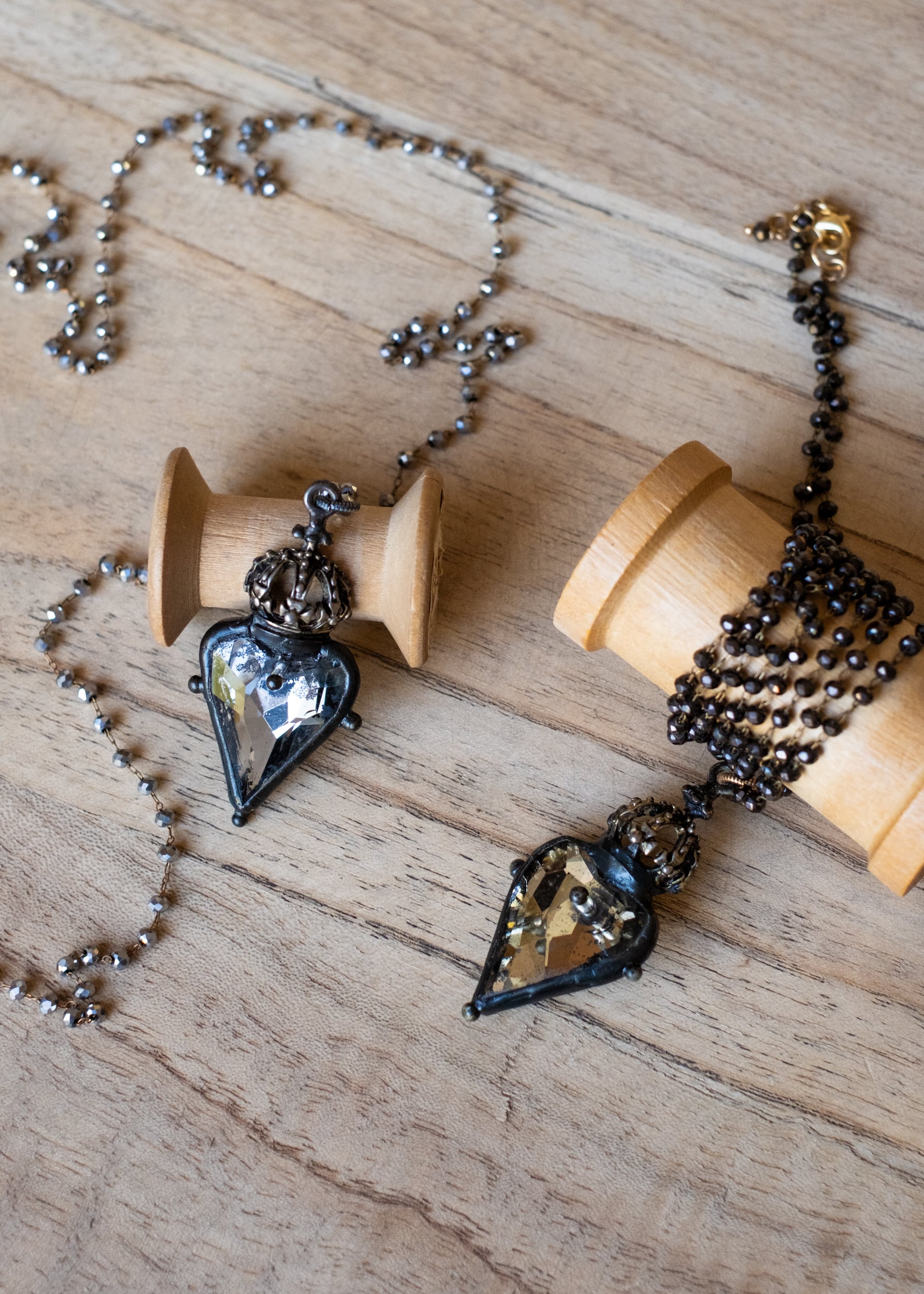 Regal Mirror Heart Necklace