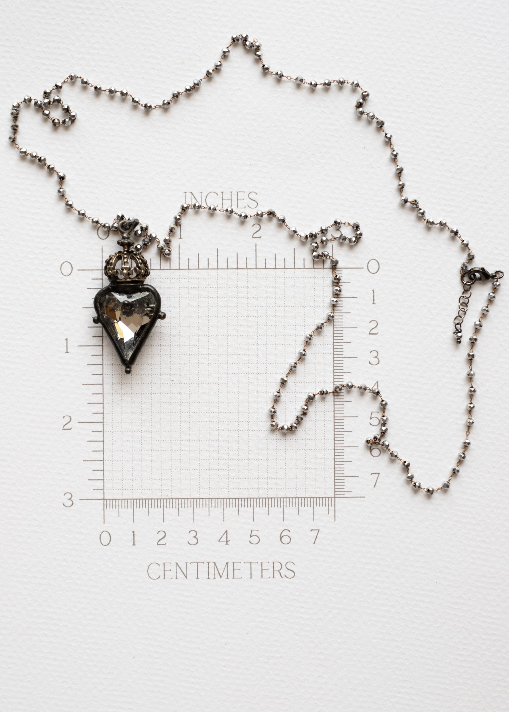 Regal Mirror Heart Necklace