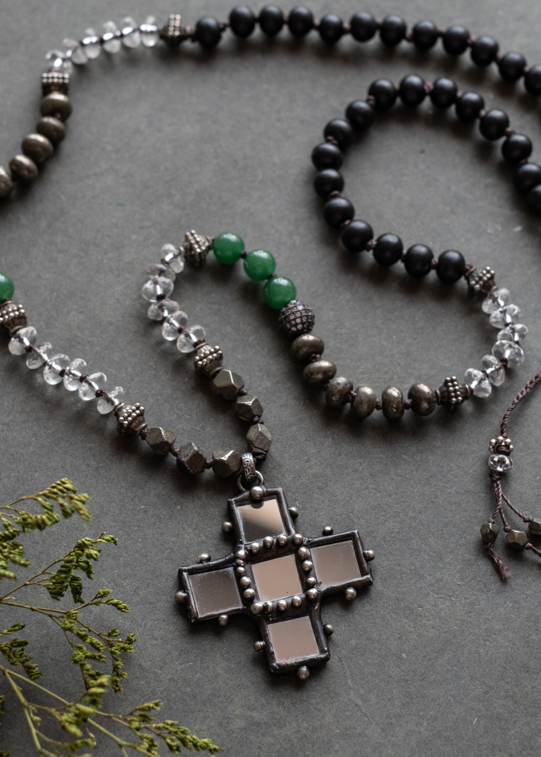 Cross of Reflections Necklace