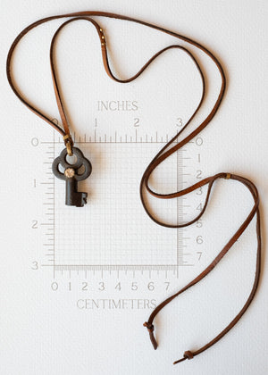 Rustic Treasure Key Necklace