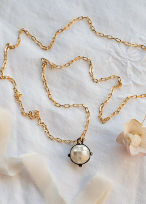 Moonlit Pearl Talisman Necklace