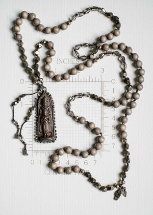 Mother and Praying Child Mala Necklace