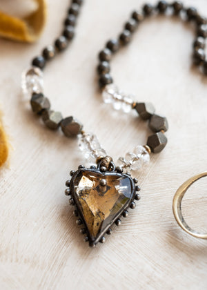 Heart of Light in Antique Gold