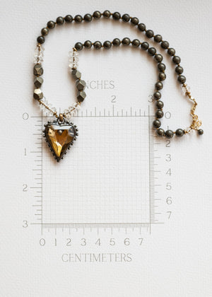 Heart of Light in Antique Gold