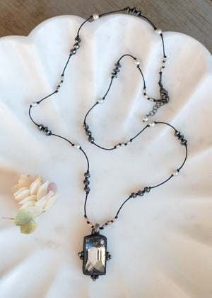 Reflections of Time Mirror Glass Necklace