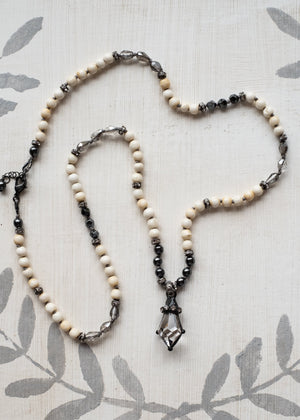 Faceted Crystal Drop Necklace