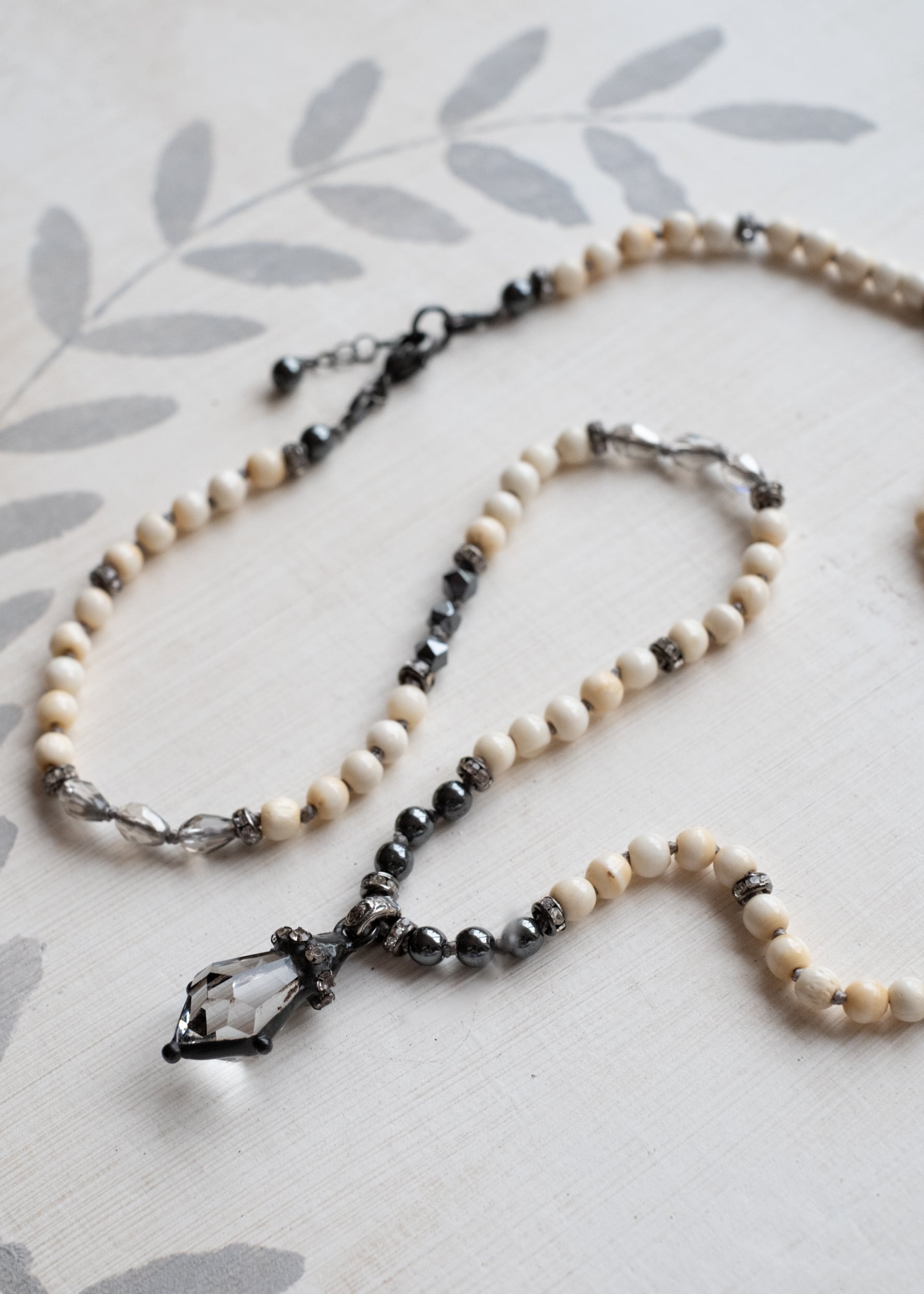 Faceted Crystal Drop Necklace