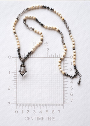 Faceted Crystal Drop Necklace