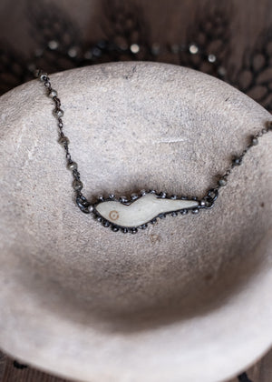 Bone Bird Amulet Necklace
