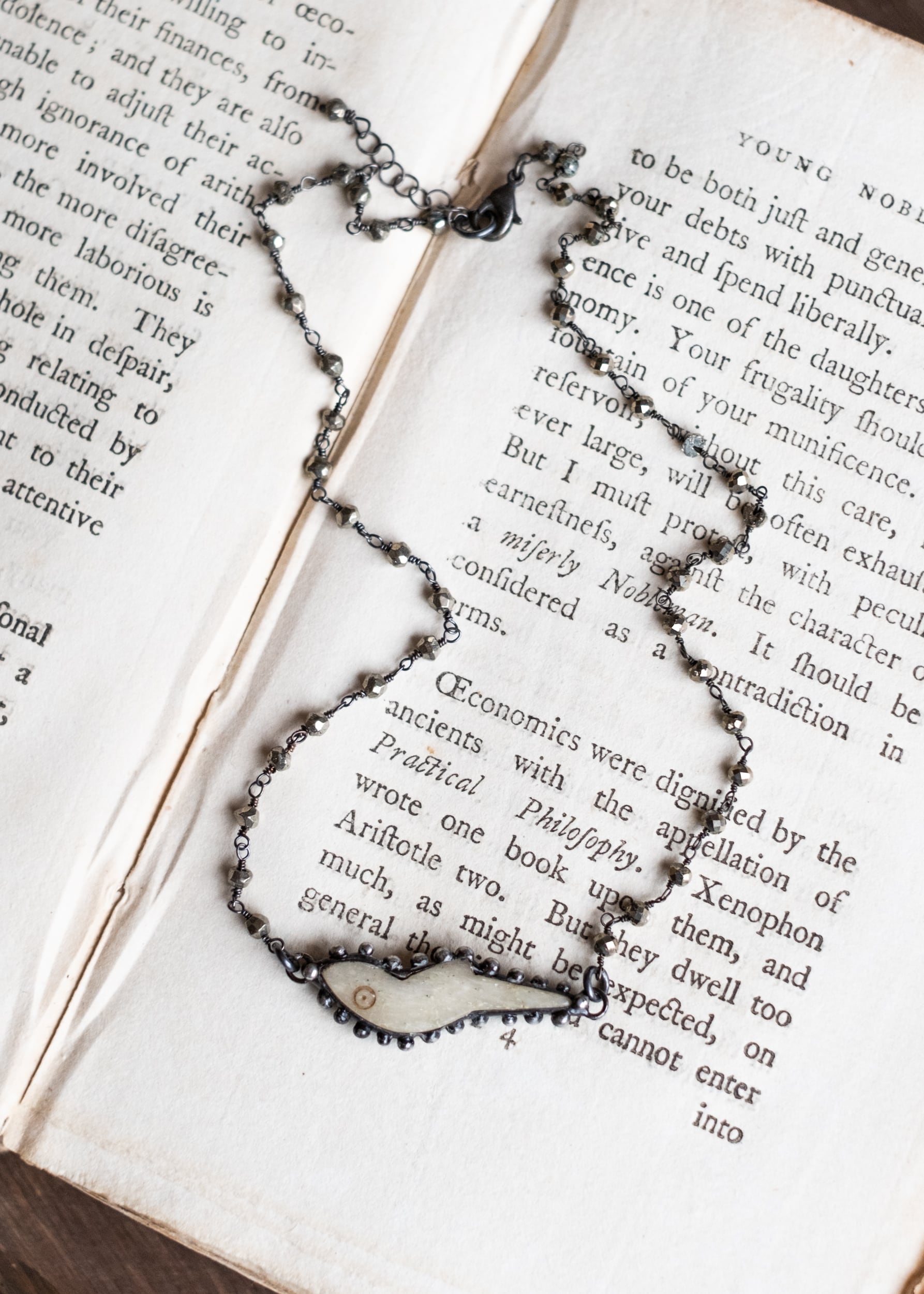 Bone Bird Amulet Necklace