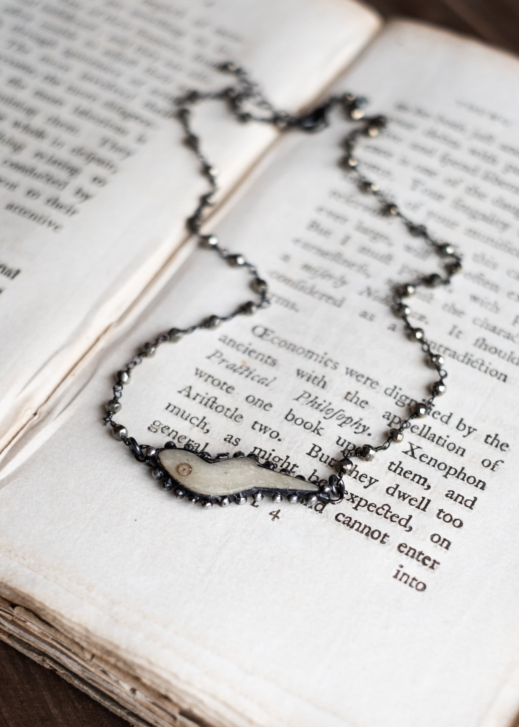 Bone Bird Amulet Necklace