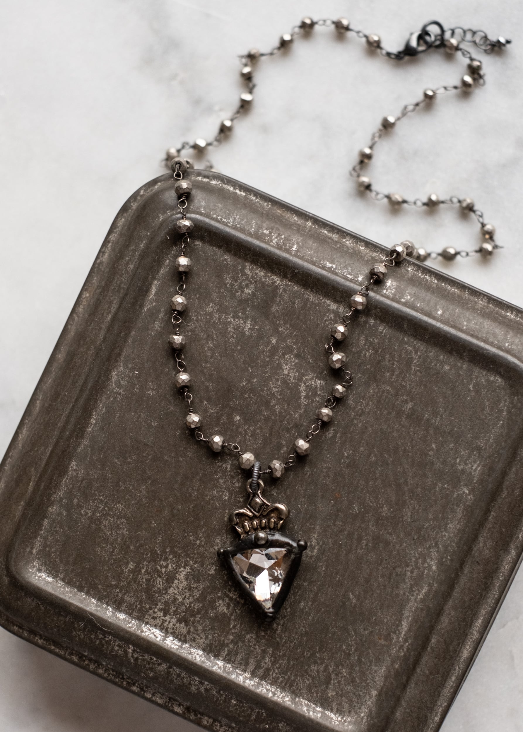 Crystal Shield Necklace