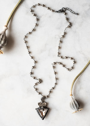 Crystal Shield Necklace