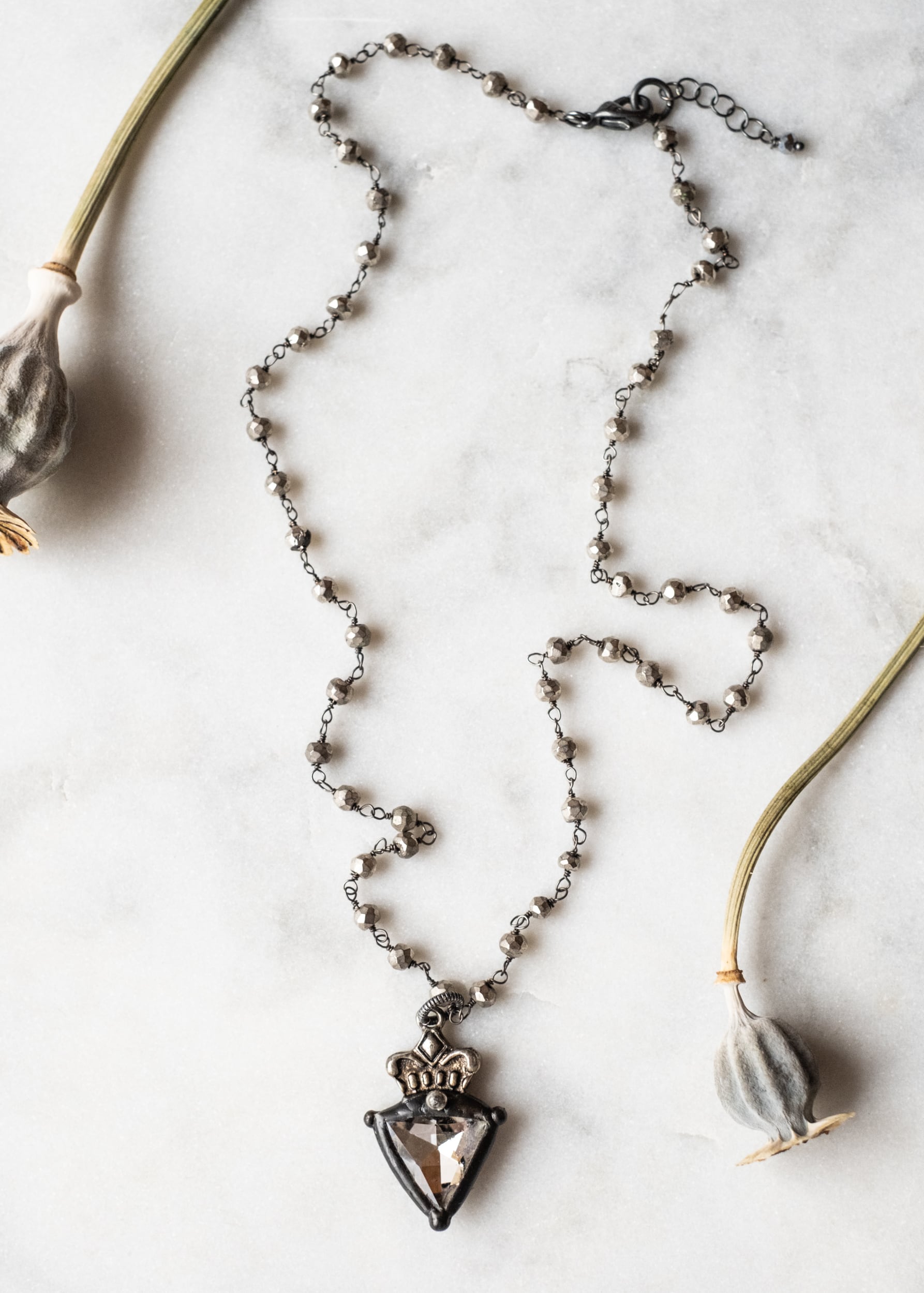 Crystal Shield Necklace