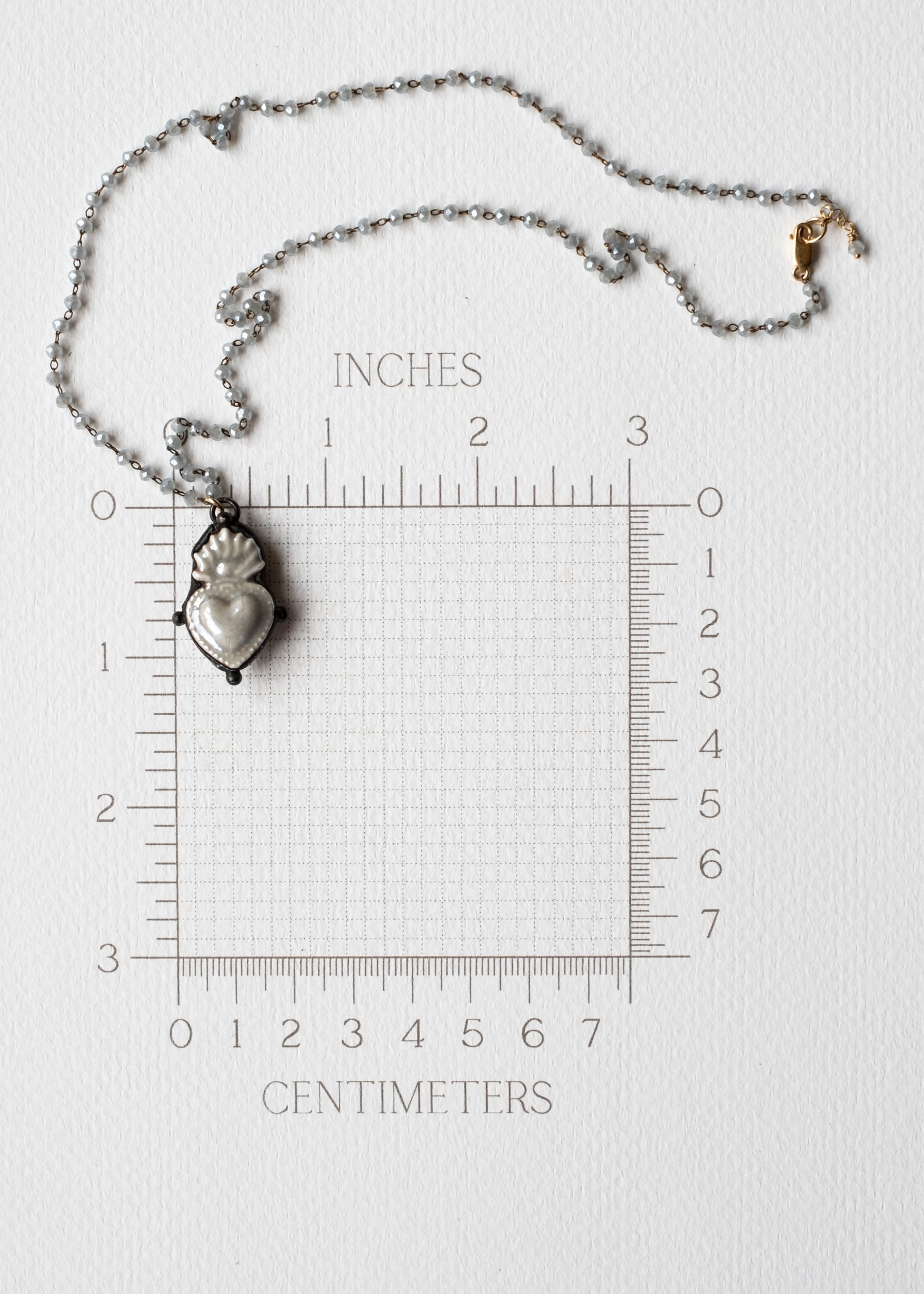 Burning Sacred Heart Necklace