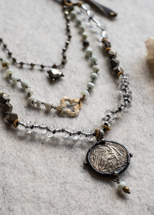 Angel and Dragon Talisman Necklace