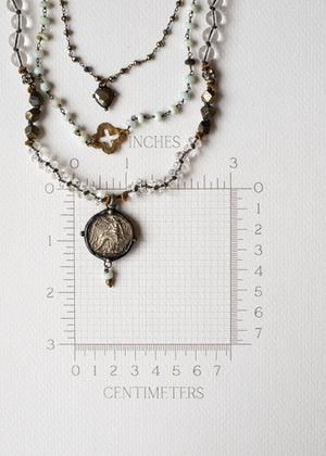 Angel and Dragon Talisman Necklace