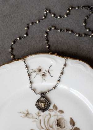 Pegasus and Urn Coin Necklace