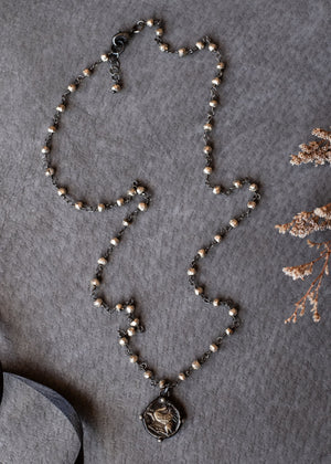 Pegasus and Urn Coin Necklace