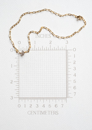 Herkimer Crystal Paperclip Choker