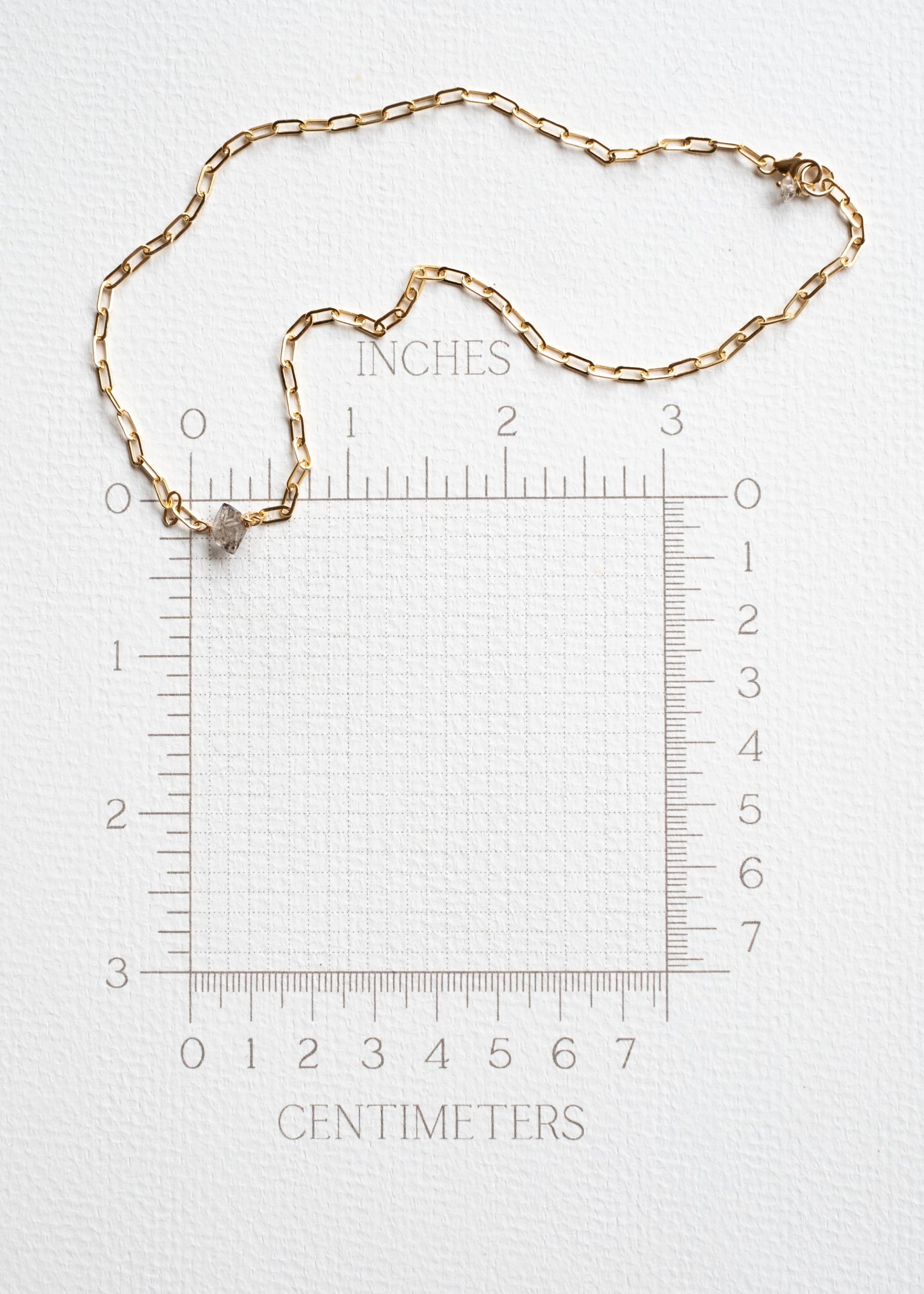 Herkimer Crystal Paperclip Choker