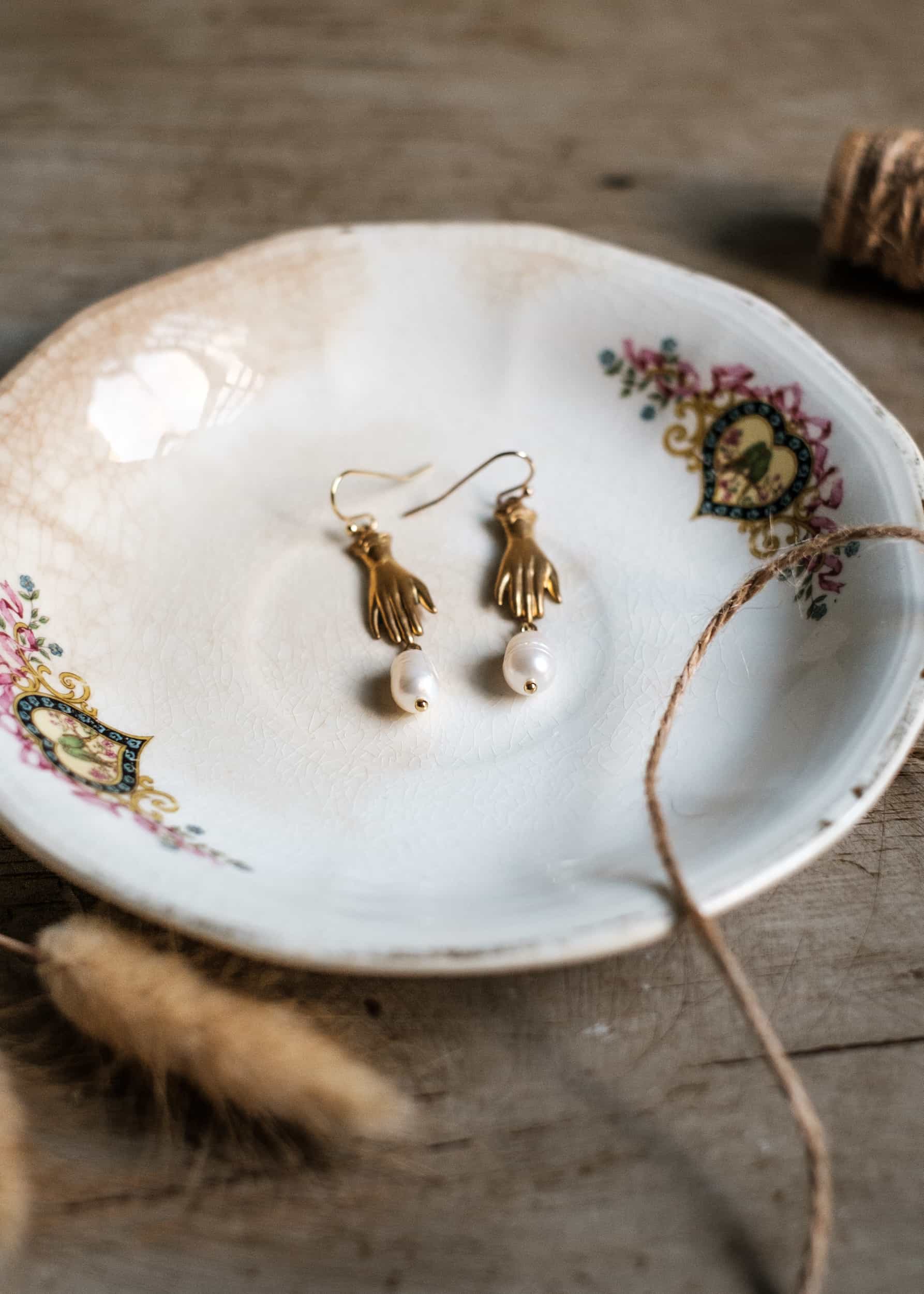 Hand of Gold Earrings
