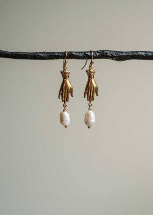 Hand of Gold Earrings