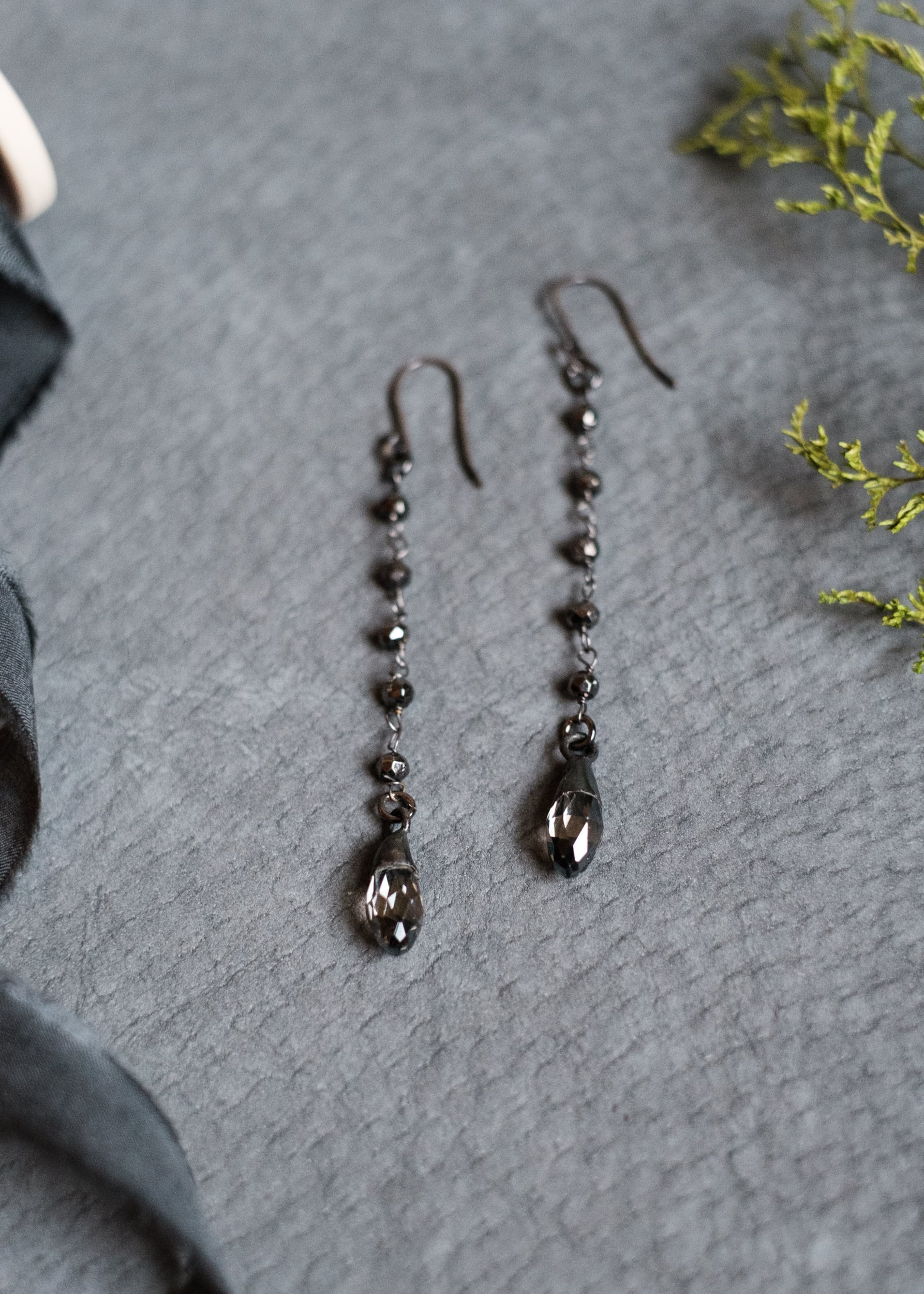 Romantic Pyrite & Crystal Earrings