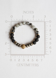 Balance & Strength Bracelet with Labradorite and Brass by Atelier 363, photo b