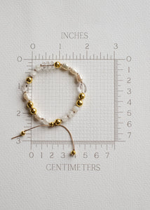 Freshwater Pearl & Crystal Adjustable Bracelet by Atelier 363, photo e
