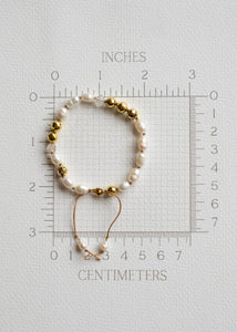 Freshwater Pearl & Crystal Adjustable Bracelet by Atelier 363, photo f